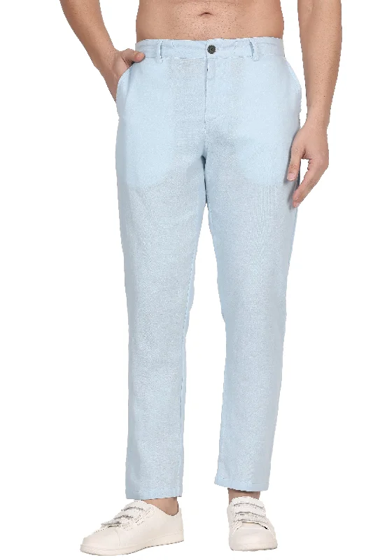 Custom Sweatpants for Men-Double-Cloth Sky Pants