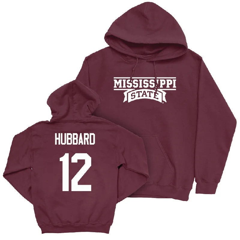 Custom Hoodies for Cool Weather Layering-Maroon Men's Basketball Team Hoodie - Josh Hubbard