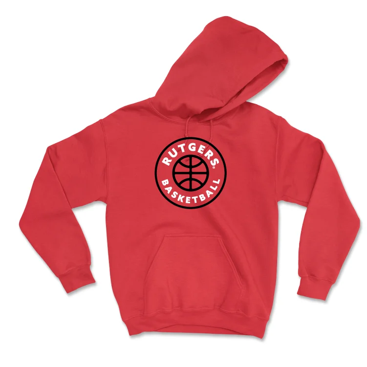 Custom Hoodies for Layering-Red Women's Basketball Hardwood Hoodie - Antonia Bates