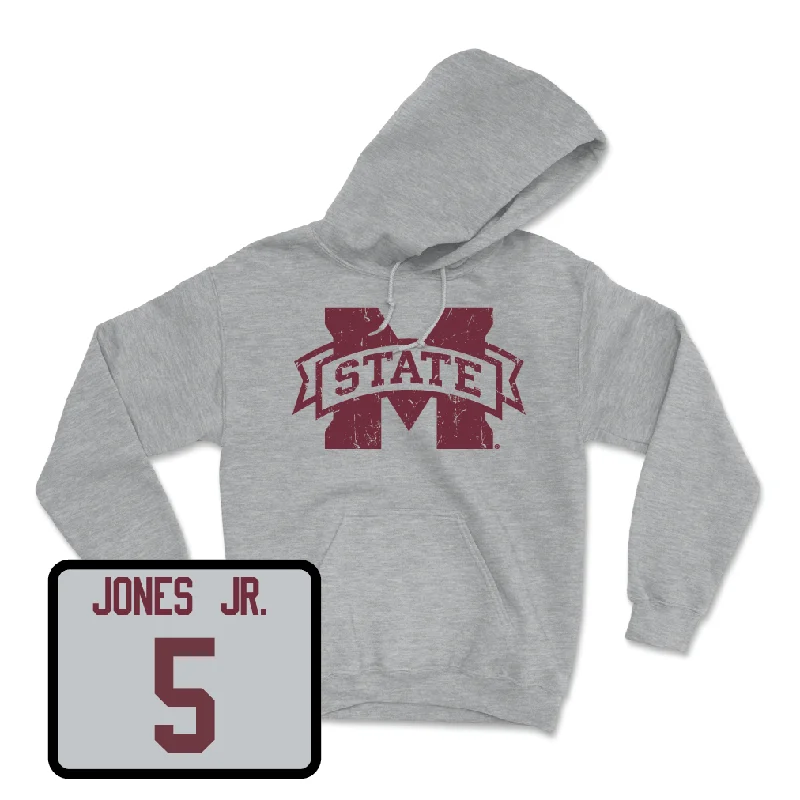 Custom Hoodies for Concerts and Shows-Sport Grey Men's Basketball Classic Hoodie - Shawn Jones Jr.