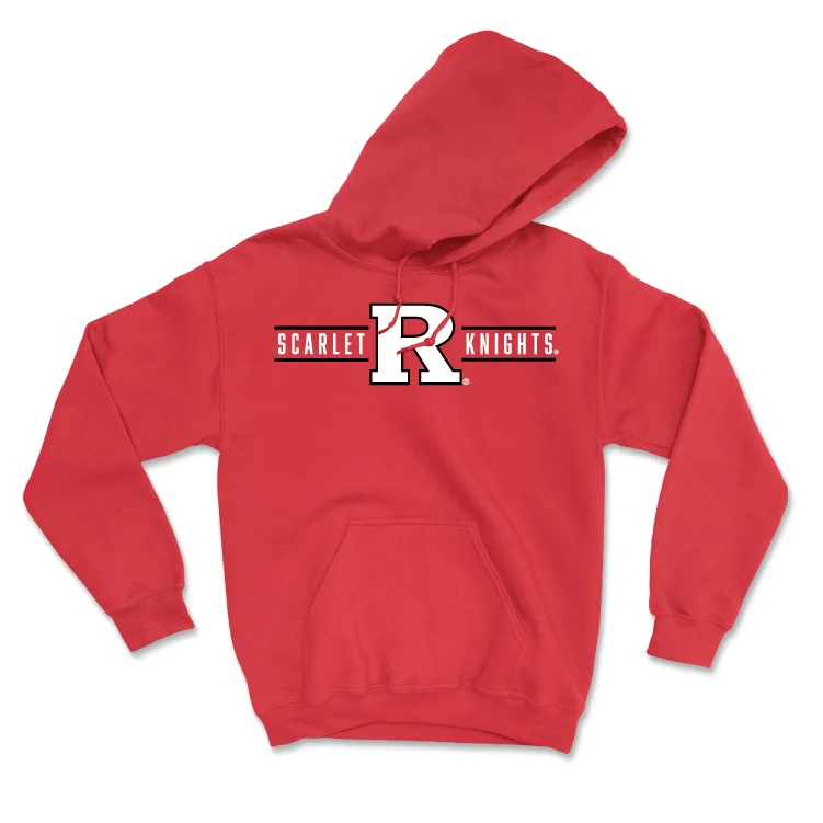 Custom Hoodies with Eco-Friendly Materials-Red Women's Basketball Scarlet Knights Hoodie - Chyna Cornwell