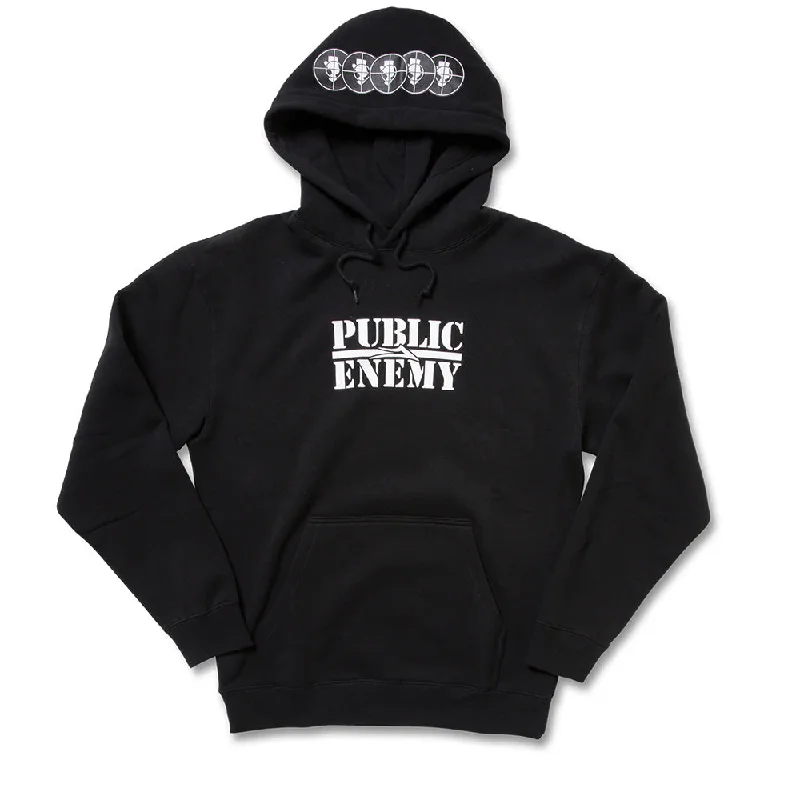 Custom Hoodies for Travel-LAKAI X PUBLIC ENEMY CLASSIC PO HOOD // BLACK