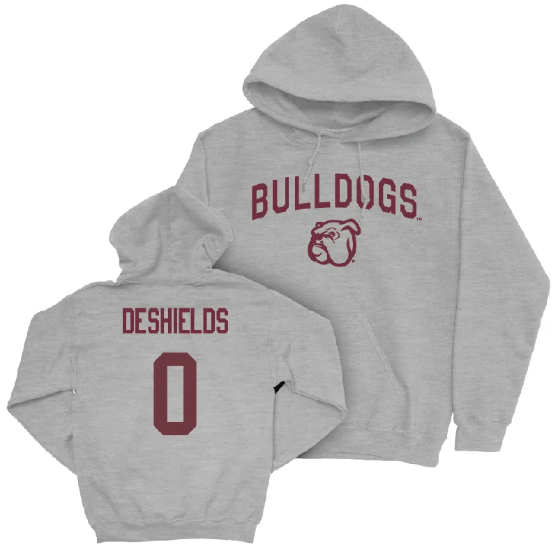 Custom Hoodies for Charity Walks-Sport Grey Women's Basketball Bulldogs Hoodie - Denim DeShields