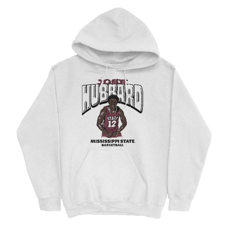 Custom Hoodies with Breathable Fabric-EXCLUSIVE RELEASE: Josh Hubbard Signature White Hoodie