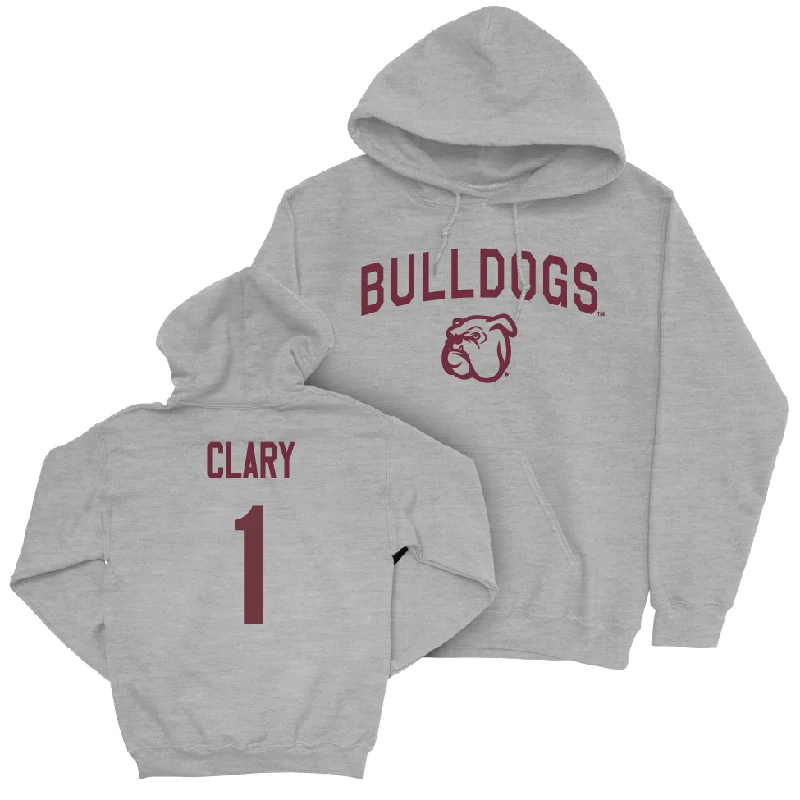 Custom Hoodies for Travel Comfort-Sport Grey Men's Basketball Bulldogs Hoodie  - Kanye Clary