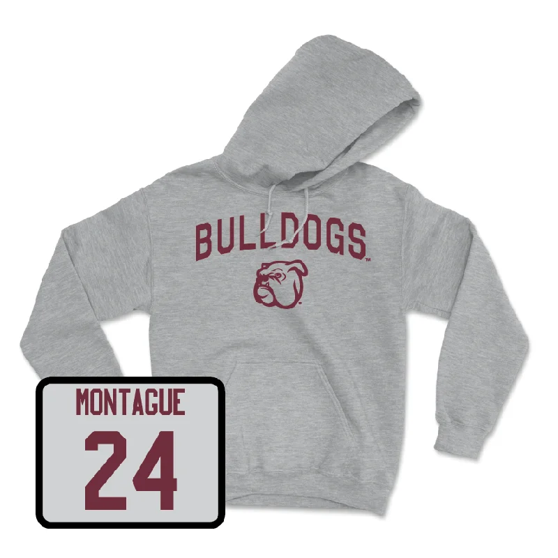 Custom Hoodies with Bold Designs-Sport Grey Women's Basketball Bulldogs Hoodie - Quanirah Montague