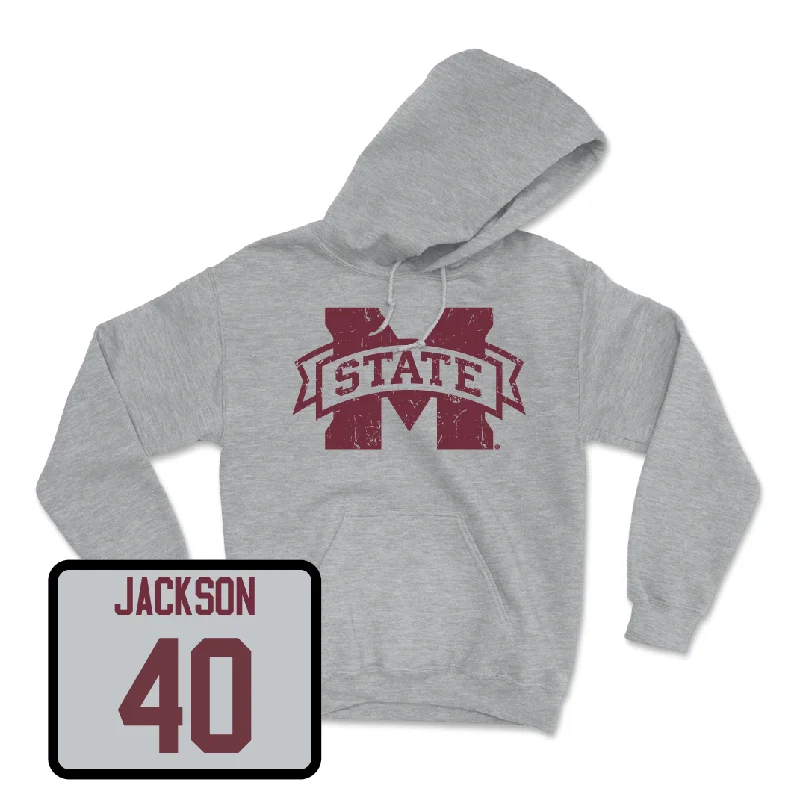 Custom Hoodies for Community Outreach-Sport Grey Men's Basketball Classic Hoodie  - Trey Jackson