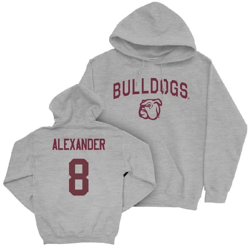 Custom Hoodies for Storm Protection-Sport Grey Men's Basketball Bulldogs Hoodie - Harrison Alexander