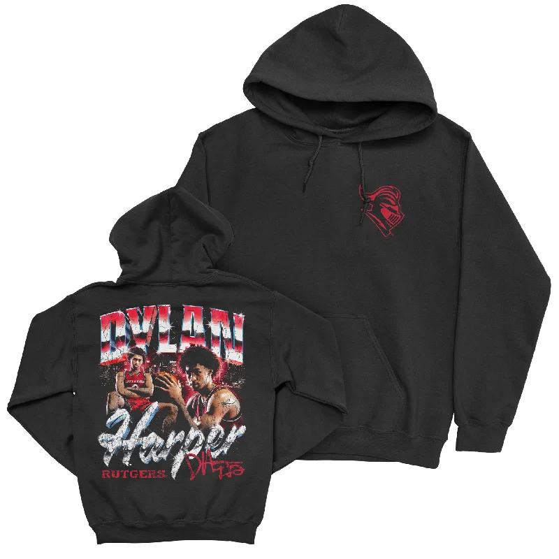 Custom Hoodies for Fundraisers-EXCLUSIVE RELEASE: Dylan Harper 90s Retro Black Hoodie