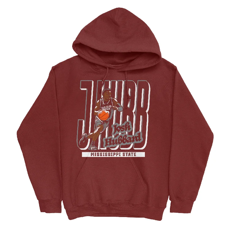 Custom Hoodies for Spiritual Events-EXCLUSIVE RELEASE: J Hubb Cartoon Maroon Crewneck