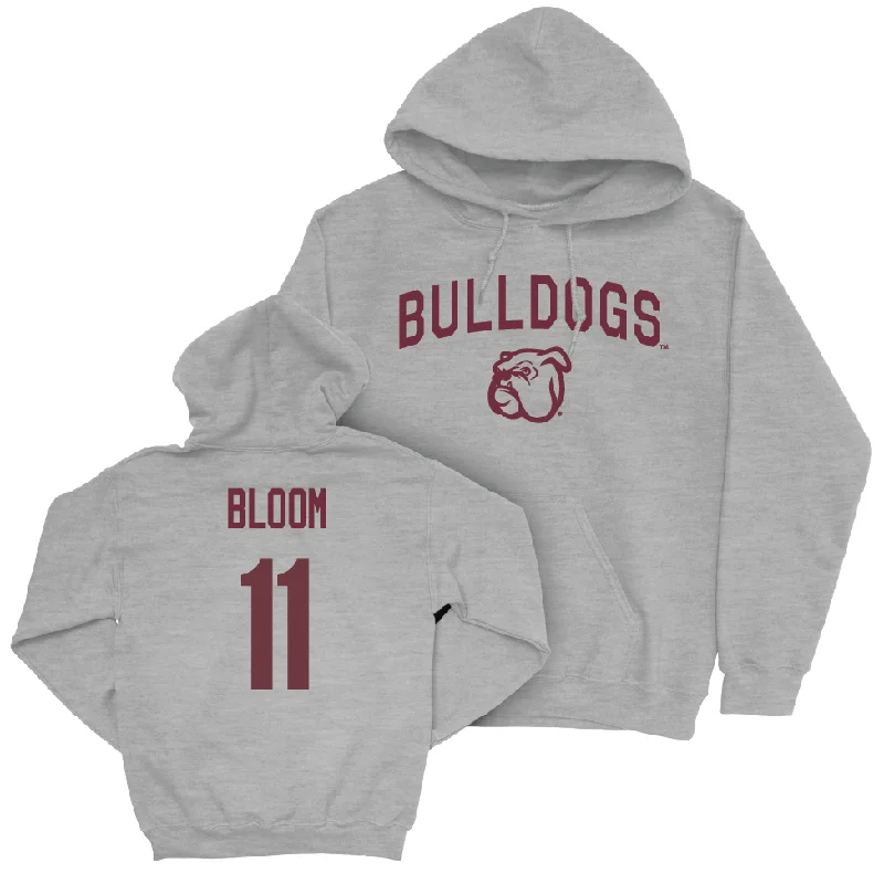 Custom Hoodies with Custom Prints-Sport Grey Women's Basketball Bulldogs Hoodie - Tahj-Monet Bloom