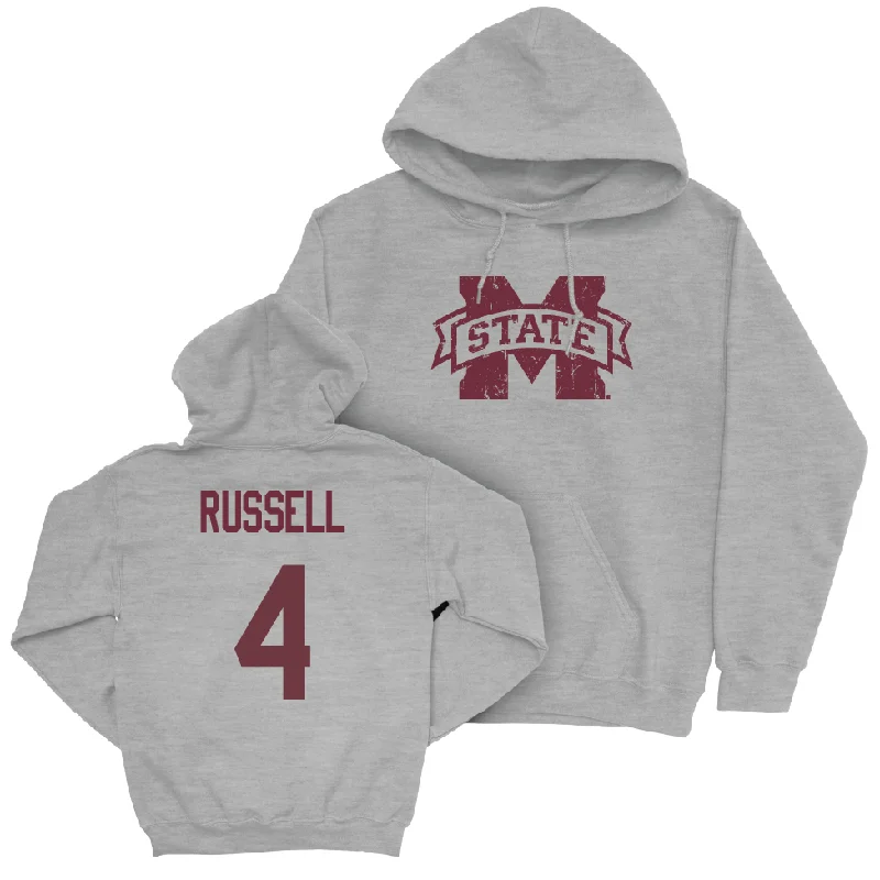 Custom Hoodies for Customizable Branding-Sport Grey Women's Basketball Classic Hoodie - Eniya Russell