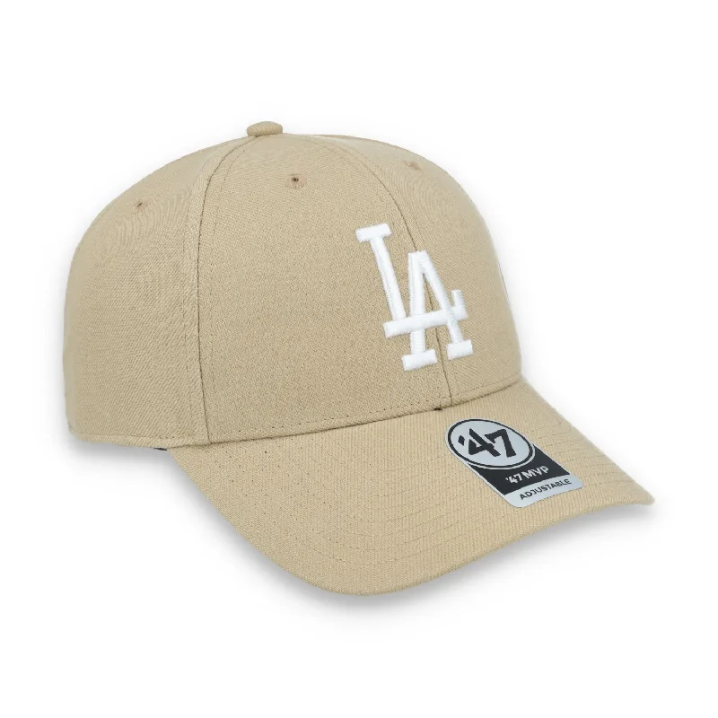 Personalized Hats with Names-'47 BRAND LOS ANGELES DODGERS '47 MVP ADJUSTABLE HAT-Khaki