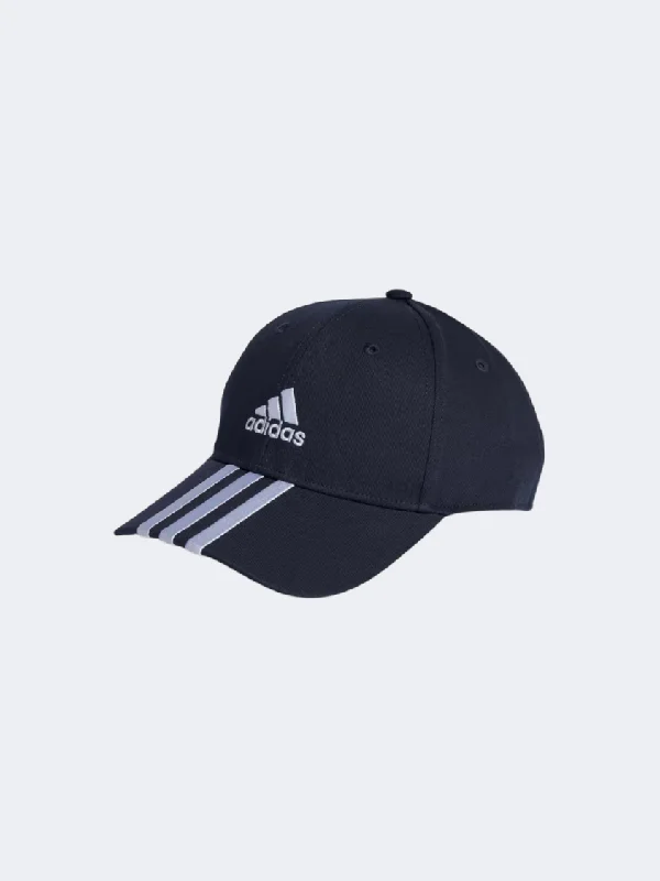 Custom Hats for Fans of Sports-Adidas Bball 3S Unisex Training Cap Legend Ink/White