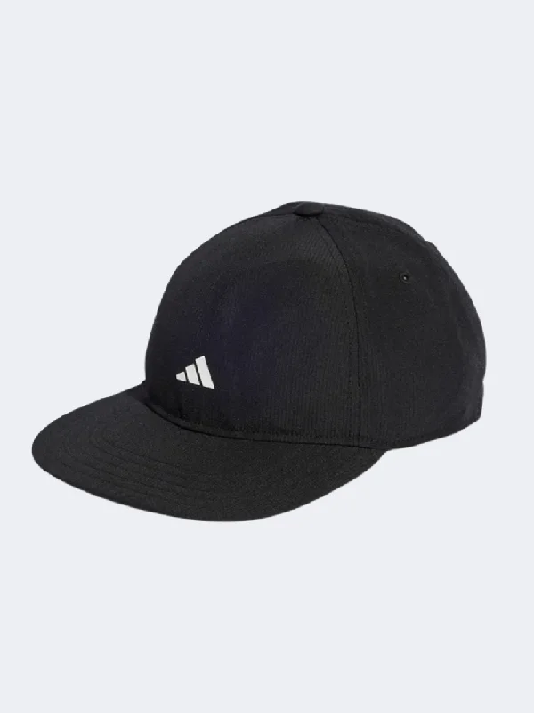 Custom Hats with Custom Tags-Adidas Essential Aeroready Unisex Training Cap Black