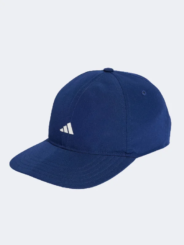 Custom Hats for Charity Events-Adidas Essential Aeroready Unisex Training Cap Dark Blue