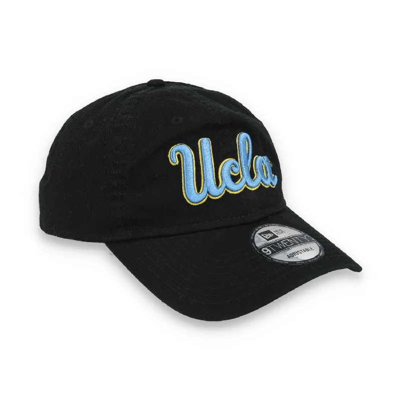 Custom Hats for Active Lifestyles-Men's New Era  UCLA Bruins Team Core 9TWENTY Adjustable Hat-Black