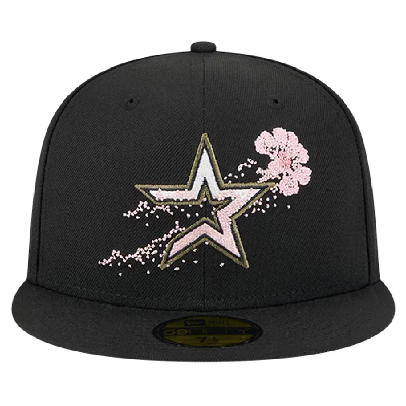 Custom Hats for Warm Weather-New Era Houston Astros Floral 59FIFTY Fitted Hat