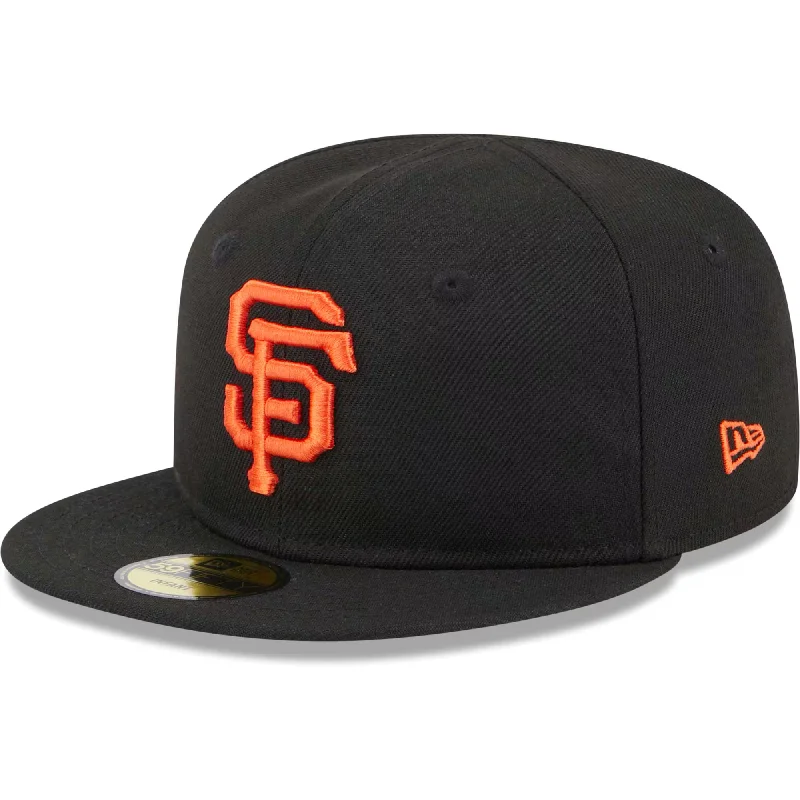 Custom Hats with Funny Text-New Era Infant San Francisco Giants My First 59FIFTY Fitted Hat-Black