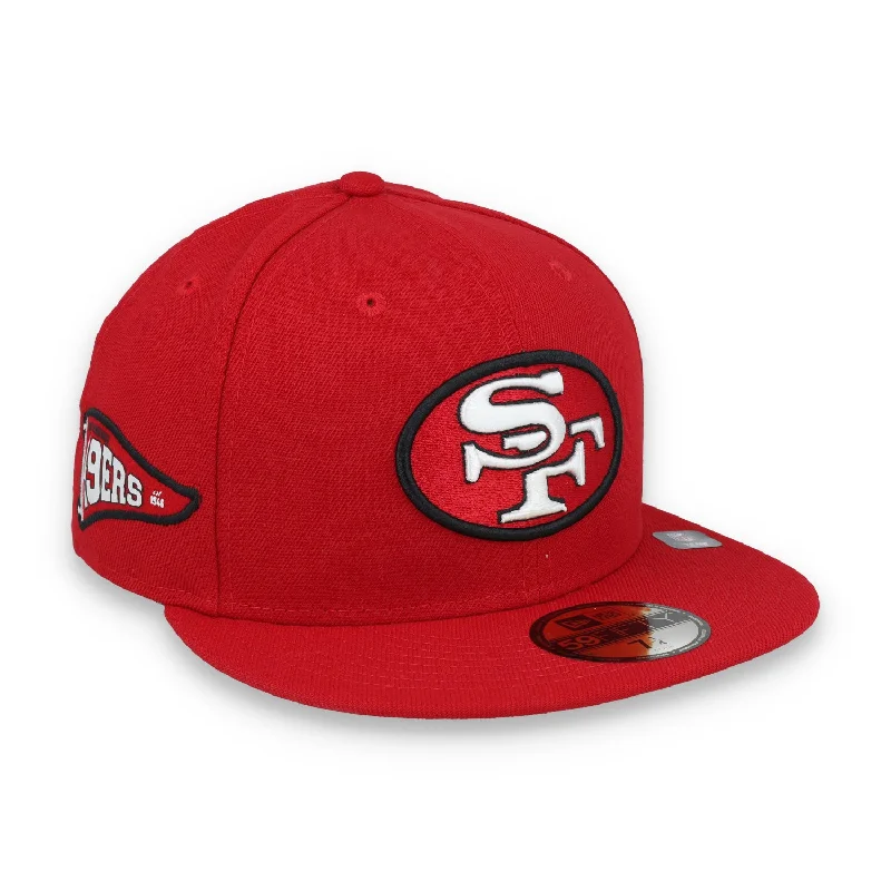 Custom Hats for Fundraising-New Era Kids San Francisco 49ers Pennant 59Fifty Fitted Hat