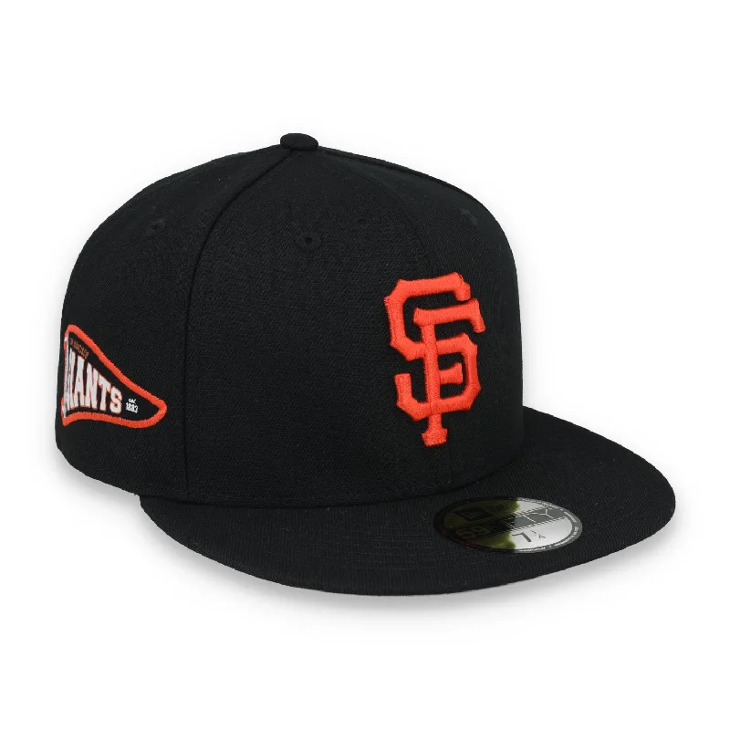 Custom Hats with Text-New Era Kids San Francisco Giants Pennant 59Fifty Fitted Hat