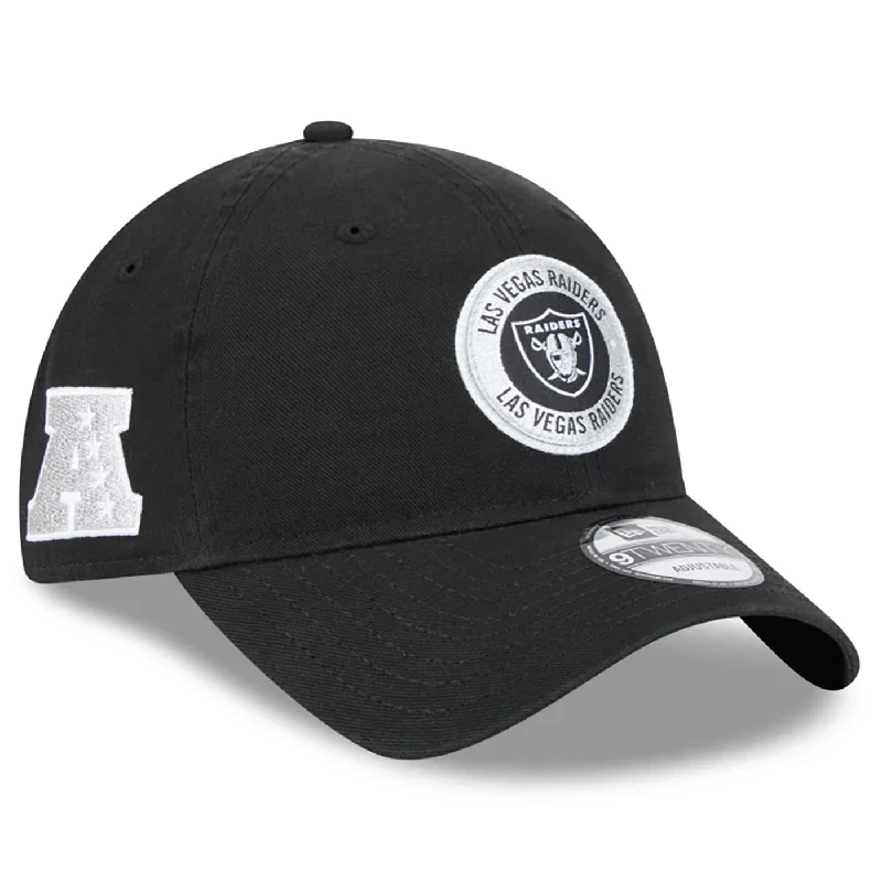 Custom Beanies for Winter-New Era Las Vegas Raiders Sideline 9TWENTY Adjustable Hat