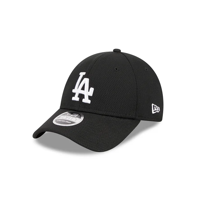 Custom Hats for Eco-Friendly Fashion-New Era Los Angeles Dodgers Active 9Forty Snapback Hat-Black/White