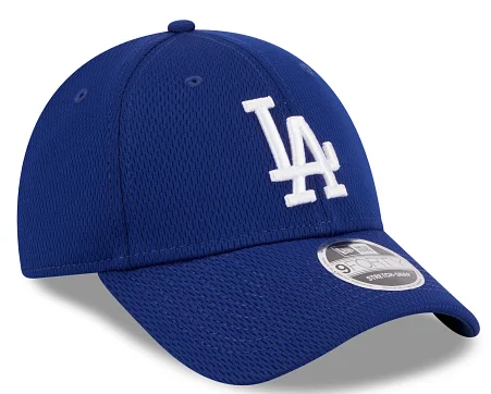 Custom Hats with Customizable Patches-New Era Los Angeles Dodgers Active 9FORTY Stretch-Snap Hat