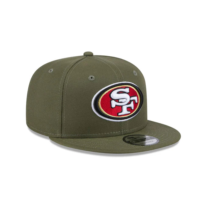 Custom Hats for Sun Protection in Summer-New Era San Francisco 49ers 9FIFTY Snapback Hat-Olive Green