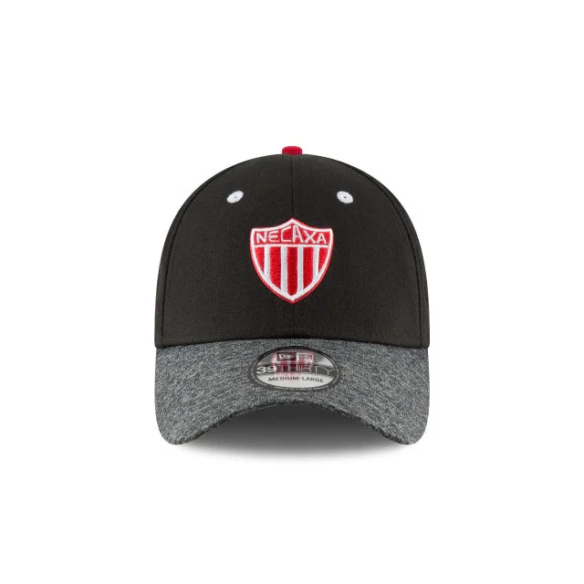 Custom Hats with Recycled Fabrics-NEW ERA NECAXA 39THIRTY FLEX FIT HAT-BLACK/GREY