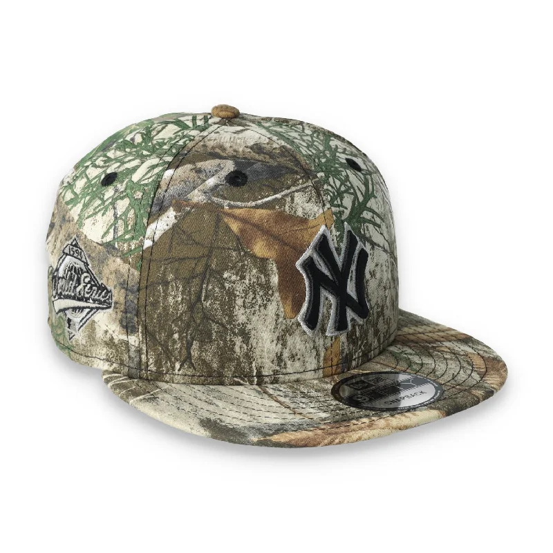 Custom Hats for Hiking Adventures-New Era New York Yankees 1996 World Series  9FIFTY Snapback Hat-Real Tree Camo