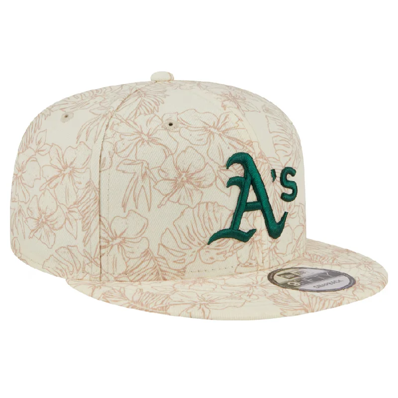 Custom Hats with UV Protection-New Era Oakland Athletics Spring Training 9FIFTY Snapback Hat