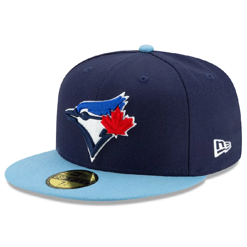 Custom Hats for Sports Competitions-New Era Toronto Blue Jays Alternate 4 Authentic 9FIFTY Snapback Hat - Navy