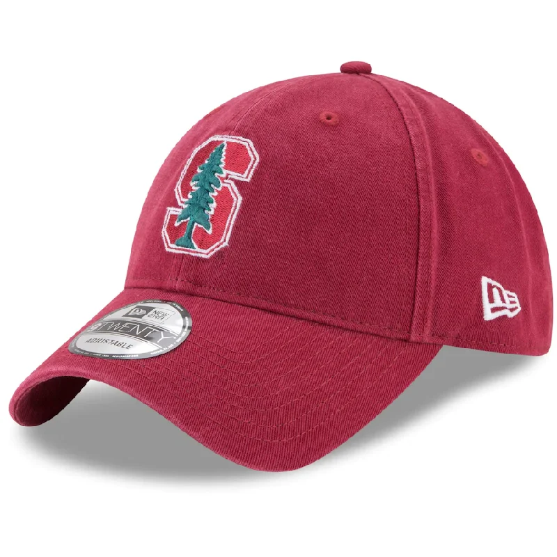 Custom Hats with Organic Materials-Stanford Cardinal New Era Core 9TWENTY Adjustable Hat - Cardinal