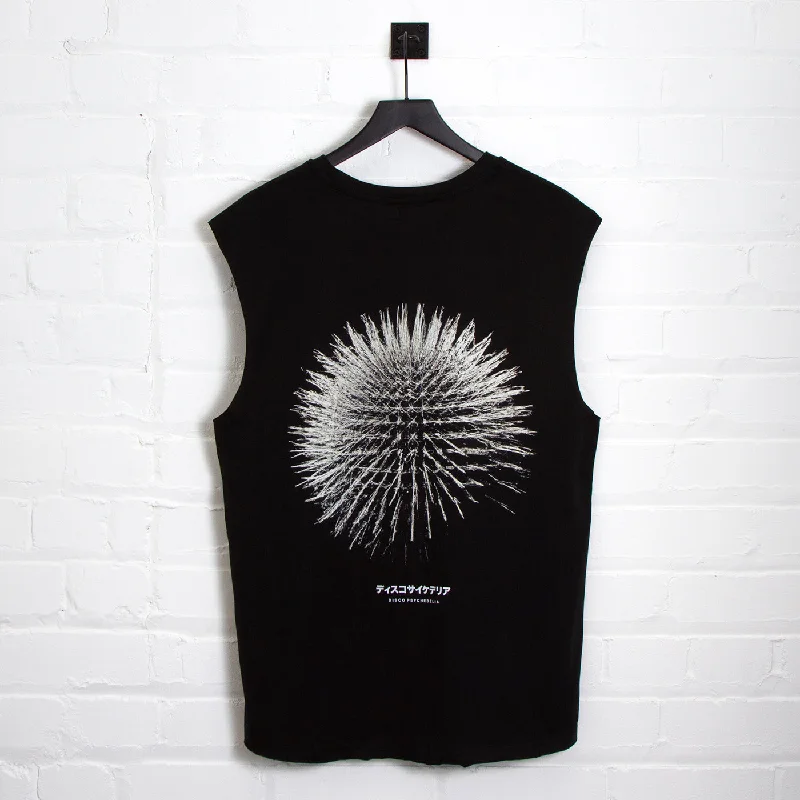 T-Shirt for Eco-Friendly Material-003 Disco Psychedelia - Tank Tshirt - Black