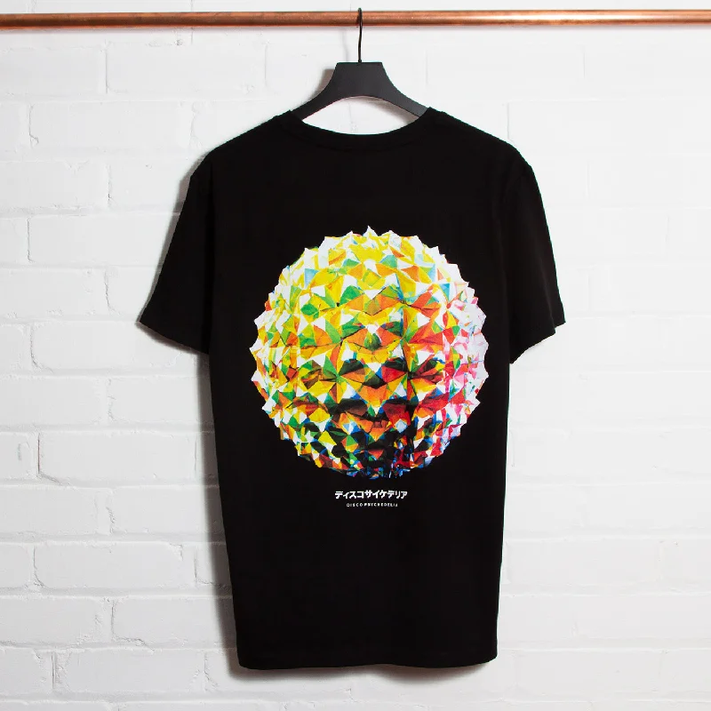 T-Shirt for Sports Team Customization-007 Disco Psychedelia Back Print - Tshirt - Black