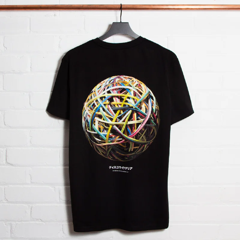 T-Shirt for Promotional Campaigns-009 Disco Psychedelia Back Print - Tshirt - Black