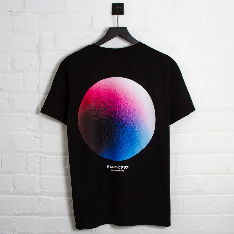 Custom T-Shirt for Kids-020 Disco Psychedelia Front Print - Tshirt - Black