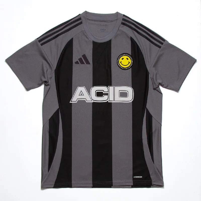 T-Shirt for Brand Marketing-Acid FC Striped Club - Jersey - Grey/Black