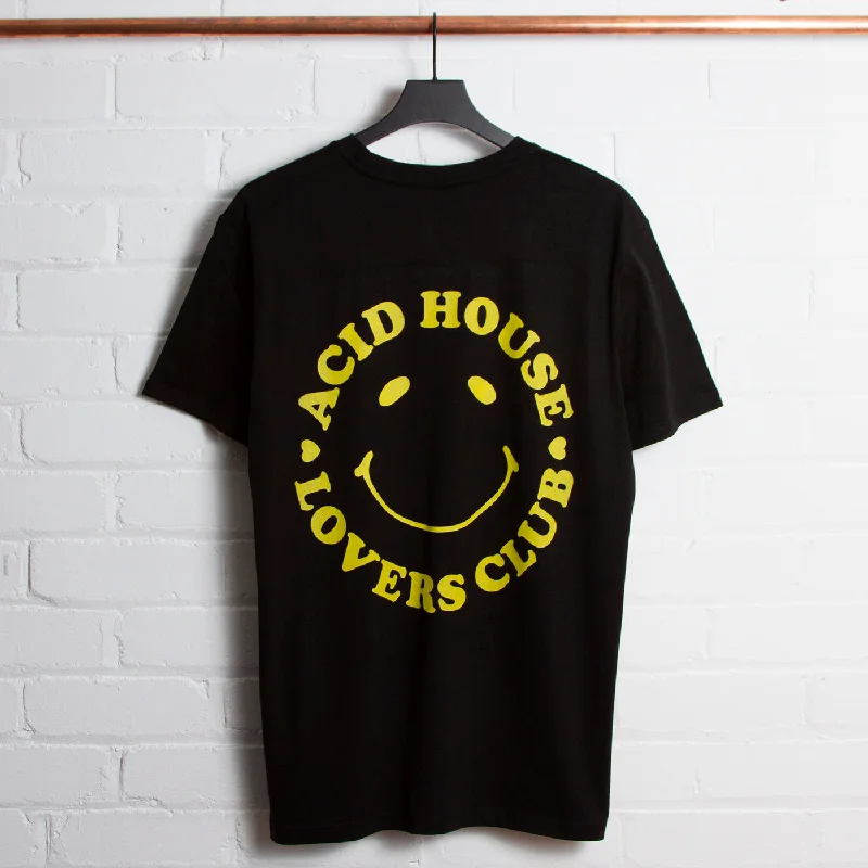 Funny T-Shirt for Friends-Acid House Lovers Back Print - Tshirt - Black