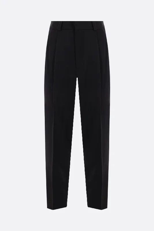 Custom Dress Pants for Women-wool blend darted pants