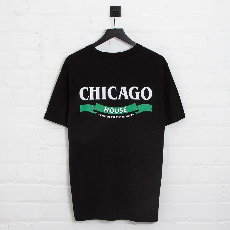 T-Shirt for Sports Events-Chicago House Especial Back Print - Tshirt - Black