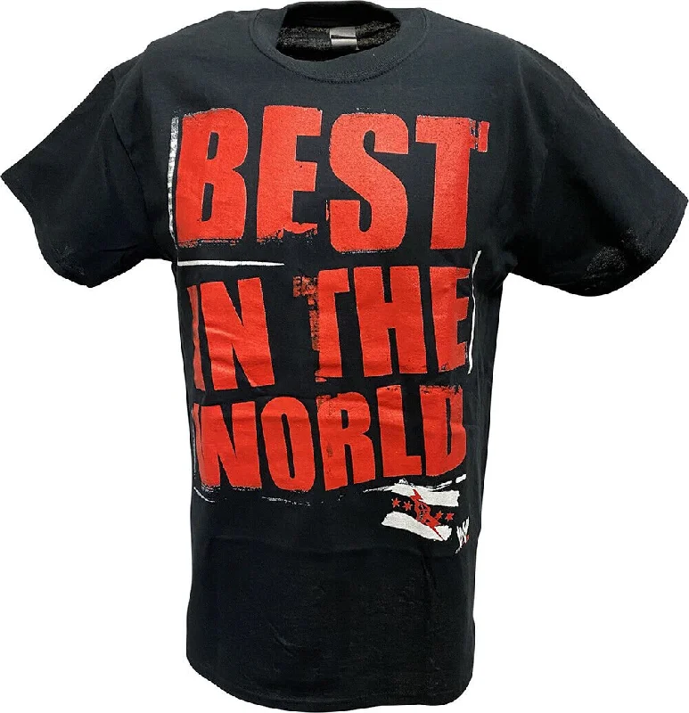 T-Shirt for Special Occasions-CM Punk Best In The World Logo Mens Black T-shirt