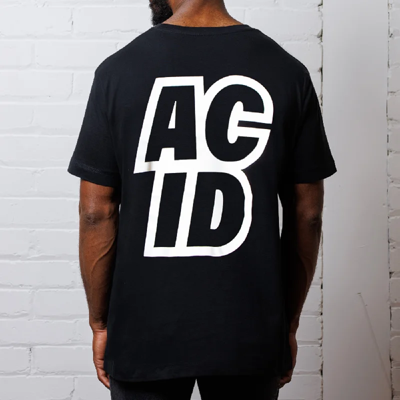 T-Shirt for Back-to-School Style-Acid Sport Back Print - Tshirt - Black