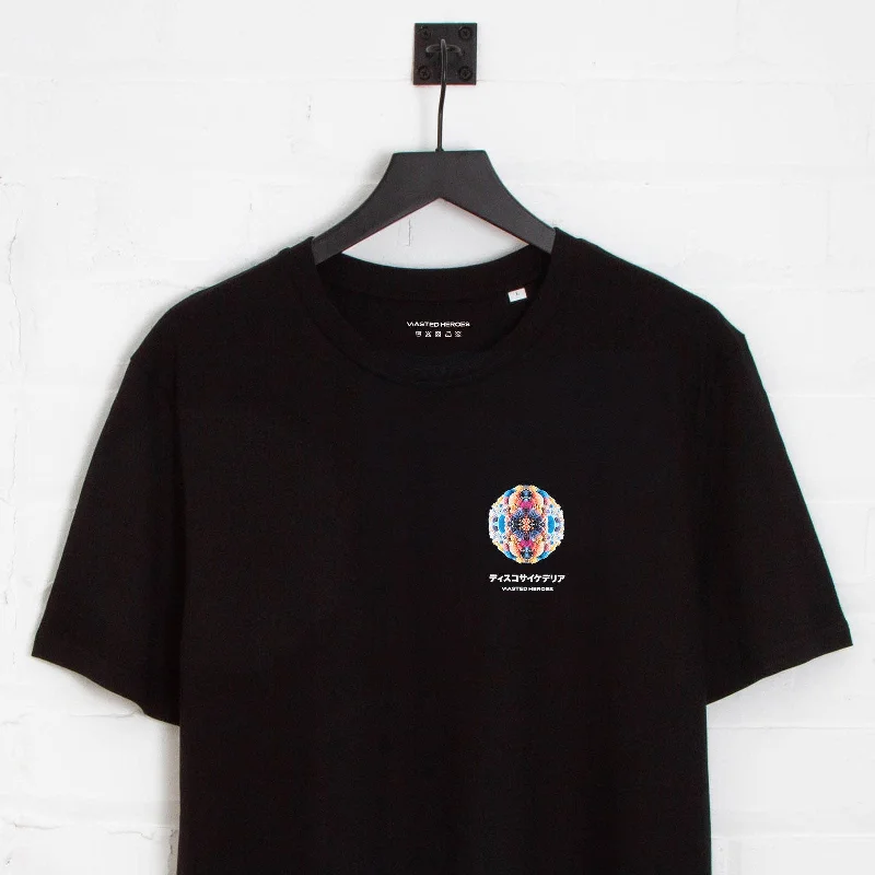 T-Shirt for Event Staff Uniforms-Crest 027 Disco Psychedeliat - Tshirt - Black