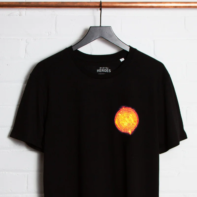 T-Shirt for Sustainable Apparel Brands-Crest Suns - Tshirt - Black