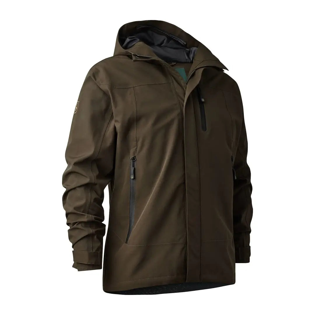 Jackets with Snow-Resistant Features-Deerhunter Sarek Shell Jacket With Hood