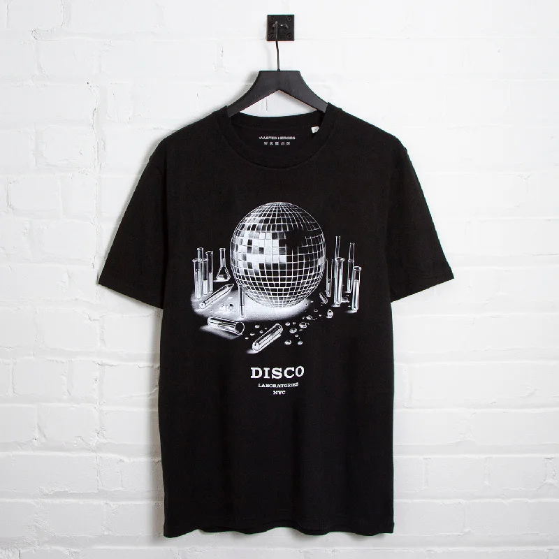 T-Shirt for Family Photoshoots-Disco Labs NYC Front Print - Tshirt - Black