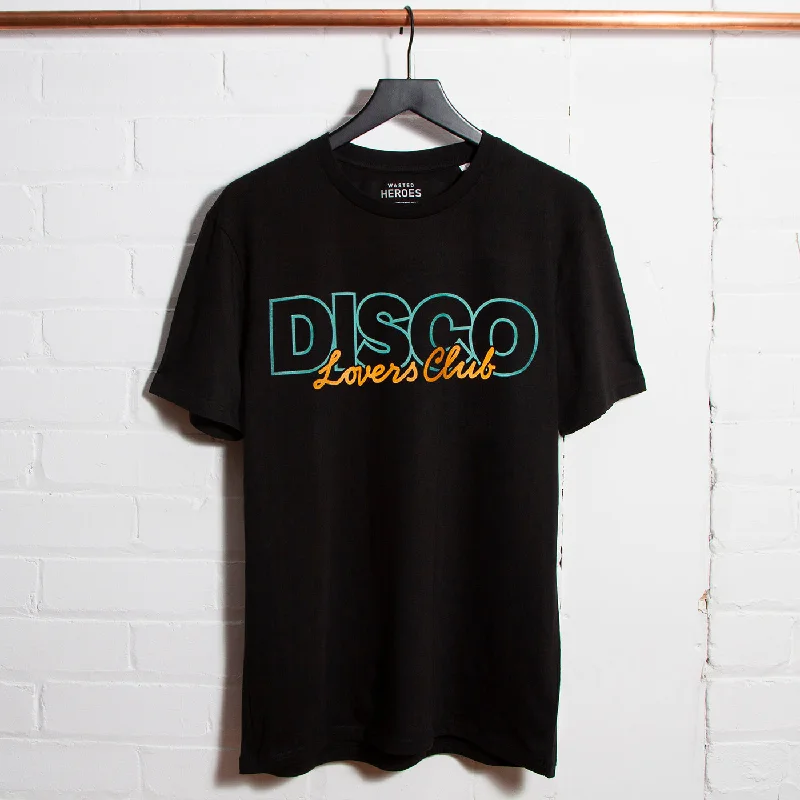 T-Shirt for Company Conferences-Disco Lovers Front Print - Tshirt - Black