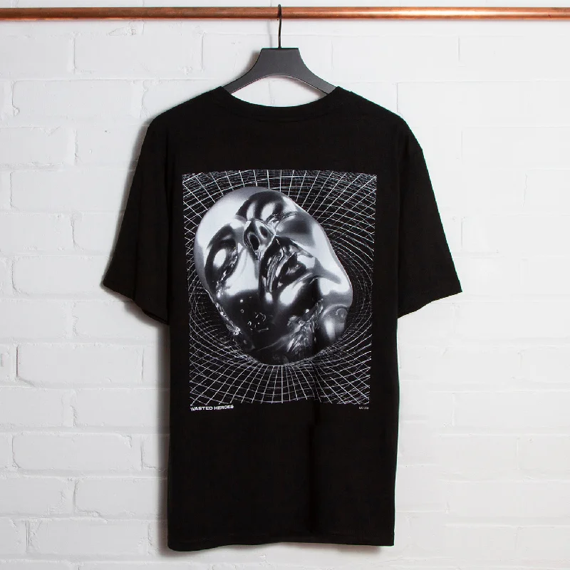 T-Shirt for Urban Fashion Style-Entity 002 Front Print - Tshirt - Black